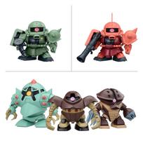 BANDAI SPIRITS SD Gundam BB Senshi Mobile Suit Gundam Principality of Zeon MS Set Plastic Model Kit Pre-colored
