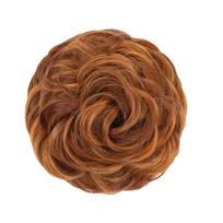 Messy Bun Hair Extensions, Wavy Hair Ties, Thick Updo Hair Extensions One Size raudona
