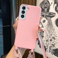 Strap Case For Samsung Galaxy A55 A15 A25 A35 A05S S24 Ultra S21 S23 FE S22 Plus Shoulder Crossbody Lanyard Neck Silicone Cover S21