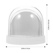 Snow Globe Photo Frame Blank Mini DIY Sublimation Kit Plastic Picture Holder for Personalized Display Christmas Mother Day Gift
