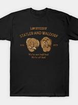 Men039;s Retro 70s Statler and Waldorf Graphic T-ShirtCasual Black Cotton Tee wi Unisex T-Shirt L