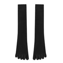 Breathable Anti-slip Five Finger Long Socks Solid Color Hosiery Split Toe Socks Separate Toe Harajuku JK Calf Stockings Girls One Size juoda