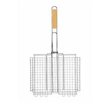 Non Stick Grill Net For Fish Roasting Rack 304 Stainless Steel Folding BBQ Mesh For Outdoor Barbecue
