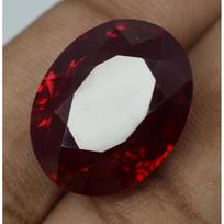 30.75 Carat Natural Ruby Stunning Oval Cut Red CERTIFIED Rare Loose Gemstone. 19.8 mm approx raudona