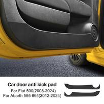 Carbon Fiber Style Interior Sticker for Fiat 500/500C 2008-2024/ 500E 2012-2019/ Abarth 595 695 2012-2024 LHD RHD Interior Panel Leather Texture juoda