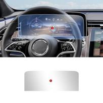 TPU apsauginė plėvelė Mercedes-Benz E klasės W214 2024-2026 interjero panelėms Instrument Panel / Matte trans juoda