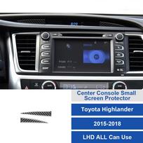 Carbon Fiber Sticker for 15-18 Toyota Highlander Center Console Small Display Screen Cover Protective Interior Accessories One Size juoda
