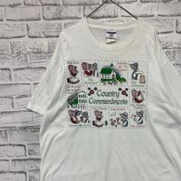 USA-made 90s vintage T-shirt! Single Stitch White Vintage XL0610 XXXXL