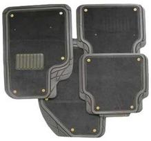 Automobiliniai kilimėliai ALBURNUS, 75 x 50 cm, 50 x 45 cm, juoda sp., guminiai, 4 vnt.