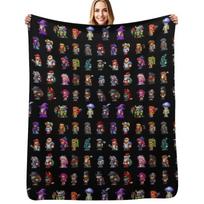 Terraria NPCs Throw Blanket Elegant Warm Throw Blanket for Hotel Home Size: 75*100cm, Weight: 230 GSM