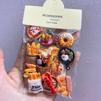 12PCS Resin Bakery Food Magnets Magnetic Backing Decorative Magnets  Home Office Decor 12Pcs