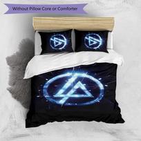 Linkin Park Printed 3PCS Bedding Set Soft Breathable Duvet Cover Pillowcases Set Washable Bedroom Decor Home Gift 135cm*200cm