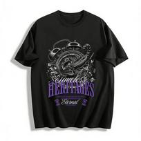 Timeless Heritages Scorpion Clock Print Inspirational Slogan Tee Pure Cotton T-shirt S įvairiaspalvis