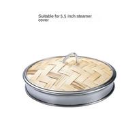 Woven Bamboo Steam Basket Kitchen Gadget Food Steamer Bamboo Steamer Steam Cooker Steamer Basket 3.5-cover