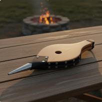 Wooden Fire Bellow Portable BBQ Air Blower Easy to Operate Manual for Campers, Grillers, S