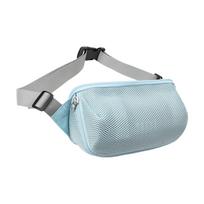 Mesh Front Portable Speaker Case Storage Bag For Most Wireless Models And Ergonomic Crossbody Strap mėlyna