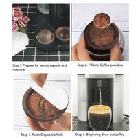 Environmental Resilient Coffee Pod Cap Food Grade Silicone Reusable Capsule Lid  For Delonghi