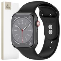 Tech-Protect Silicone Apple Watch 6 / 7 / 8 / 9 / 10 / Se / Ultra 1 / 2 (44 / 45 / 46 / 49 Mm) Black