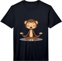 Meditating Yoga Monkey - Funny Spirituality Gift Performance T-Shirt Unisex T-Shirt XXXL
