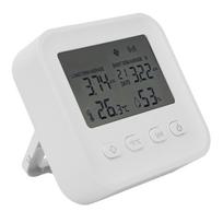 Portable Radon Detector for Home Basement Continuous Monitoring with Long Short Term Average Temperature Humidity 4 in 1 Radon Test Kit ABS