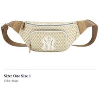 MLB Monogram Collection Polyamide Fanny Pack Regular Unisex Beige 32BGC9941-50B One Size 1 smėlis