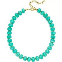 Boho Choker Necklace Colorful Acrylic Beads Beach Jewelry Lightweight Women's Summer Festival Style A9