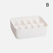 1/10/15 Grid Plastic Underwear Storage Box With Removable Dividers And Lids For Closet Organizing Socks Bras Underwear B
