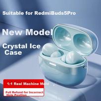 Redmi Buds 5 Pro Case, Earphone Clip Cover, Simple Silicone True Wireless Charging Case, Shockproof 2024 Model Soft, Transparent Color with Lanyard