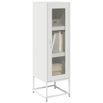 Komoda Biała 36X39X123 Cm Stal Walcowana Na Zimno