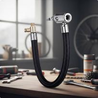 Tire Inflator Extension Hose LeakResistant Seal Construction Quick