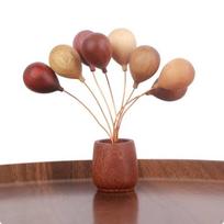 AirFilled Bouquet Ornament Metal Wooden Balloon Decoration for Table Display