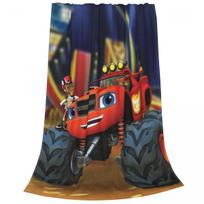 Blaze And The Monster Machines Coral Fleece Plush Throw Blanket Anime Cartoon Blanket for Home Bedroom Super Warm Bedding Throws 75x90cm