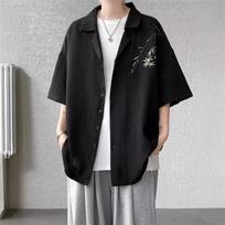 Summer seaside vacation shirt, men's all-match shirt L juoda