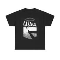 Popping Bottles Wine Shirt Funny graphic T Shirt Unisex Heavy Cotton Tee M