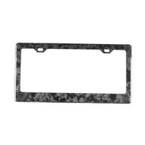 Billet Carbon Fiber License Plate Frame for Car/Truck (Black)