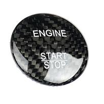 Car Start/Stop Button Cover - Real Carbon Fiber for Mercedes C/GLC