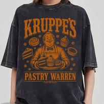 Kruppe's Pastry Warren, Malazan Book Of The Fallen, Fantasy Tshirt, Croissant Shirt, Food Cafe Vibe Tee, Breakfast Tee L