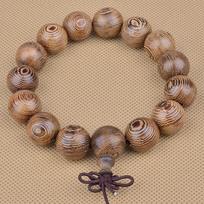 15Mm Wood Tibet Buddha Buddhist Prayer Beads Bracelet Mala Bangle Wristband ruda