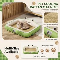 Pet Summer Cool Pad for Dogs and Cats M žalia