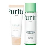 Purito Seoul Oat In Calming Gel Cream 100ml+Wonder Releaf Centella Toner 200ml Unscented | Lightweight Soothing Care