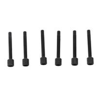 6PCS Black Color Guitar Bridge Screws Metal Tremolo Saddle Screws  For Electric Guitar
