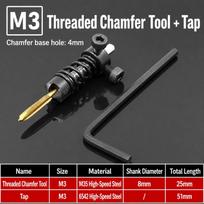 Machine Use Tap Cutter Front Tip Body Counter Sink Gear Chamfer Tool  Auto Part Machining M3