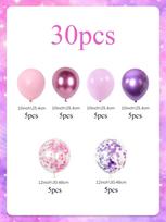 30pcs Purple Latex Helium Round Party Balloon Set, Perfect for Birthday Parties, Baby Showers, and K-POP Music Parties Other