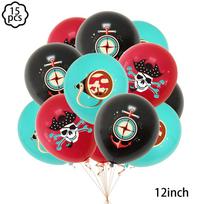 Pirate party napkins plates cups Tablecloths Banner Pirate skull balloon kids Caribbean Pirate themed birthday party decoration