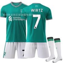 Soccer Uniform Set, Short Sleeve Football Jersey and Shorts Sportswear Kit for Training, Matches and Team Activities L（Rec. Height 175-180CM）
