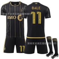 Soccer Uniform Set, Short Sleeve Football Jersey and Shorts Sportswear Kit for Training, Matches and Team Activities 18（Rec. Height 100-110cm）