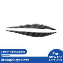 Carbon Fiber Style Paint Protective Foil for BMW 3 Series F30 2013-2019 Headlight Eyebrow Trim One Size juoda