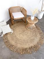 AMBAL Round Raffia Rug