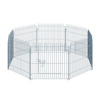 Free-Range Enclosure Puppy Playpen Puppy Fence Playpen Puppy Gate for Animals 8-Piece W63 x H60 cm 63 x 1 x 60 cm sidabras
