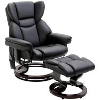 Relax Chair with Massage Function, Footstool, Reclining Function, Faux Leather, 79 x 82 x 101 cm 79 x 82 x 101 cm juoda